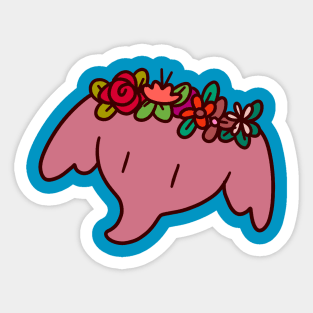 Flower Crown Elephant Sticker